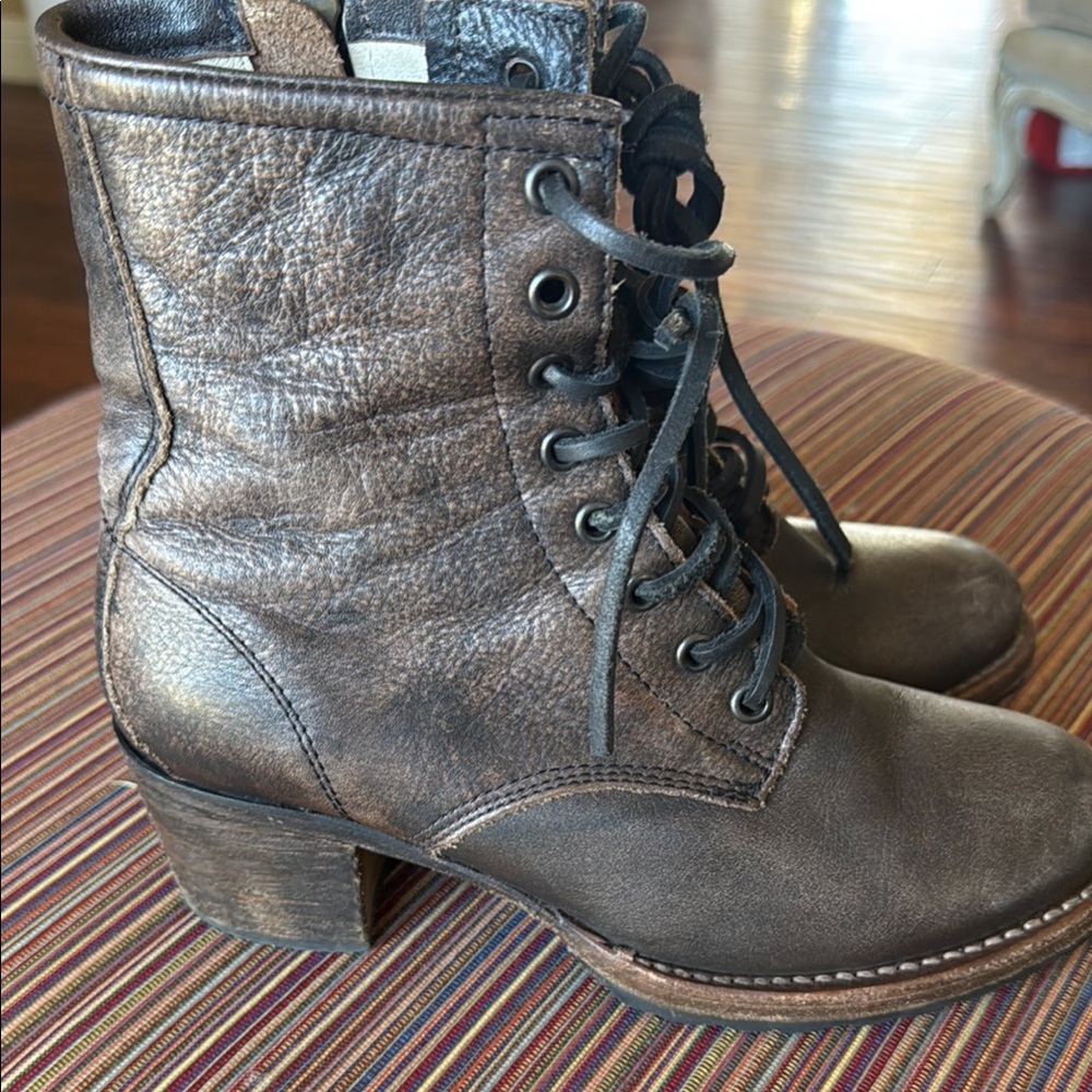 Freebird by Steven Brown Ankle Boots with Distressed Leather
